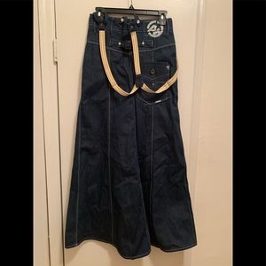 GSTAR RAW HIGH WAISTED DENIM FLARED SKIRT!🔥